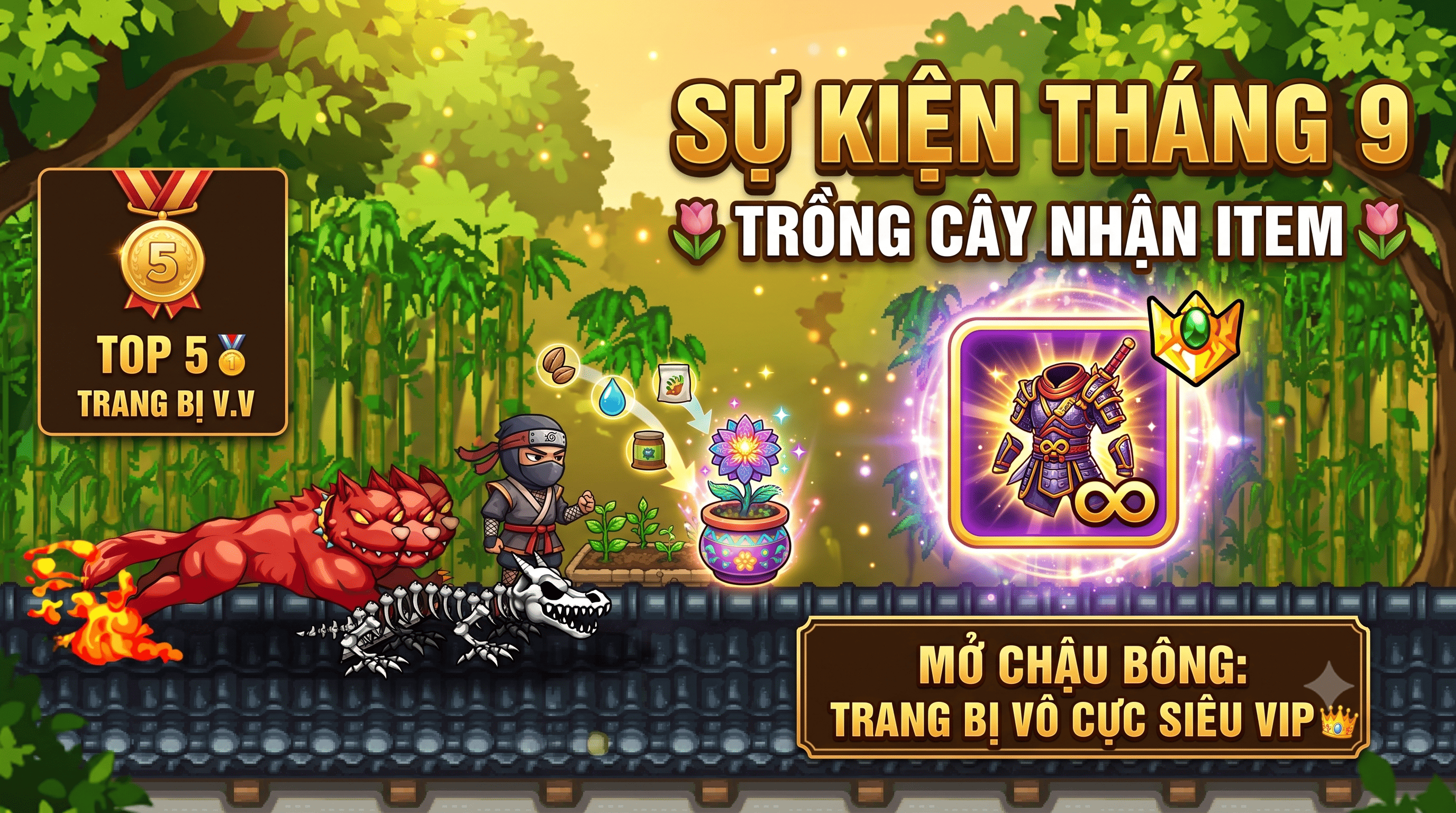 Cày sự kiện nhận trang bị vô cực